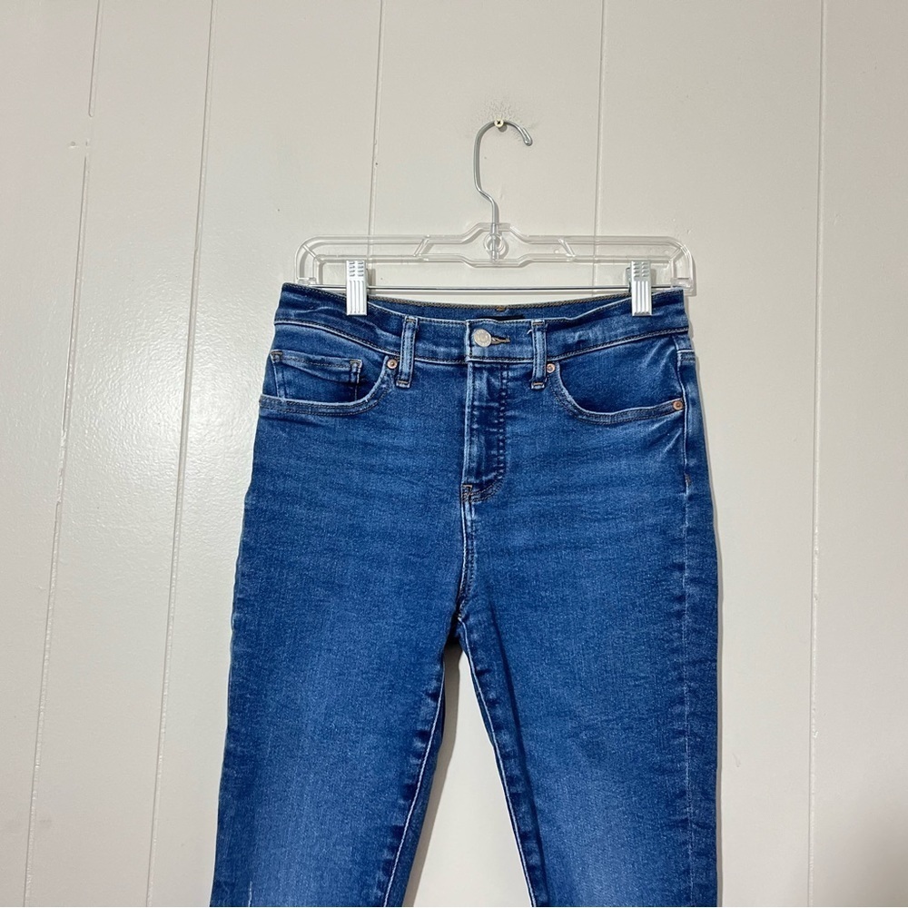 Express Jeans Womens Mid Rise Skinny Blue Size 4r - Picture 3 of 7